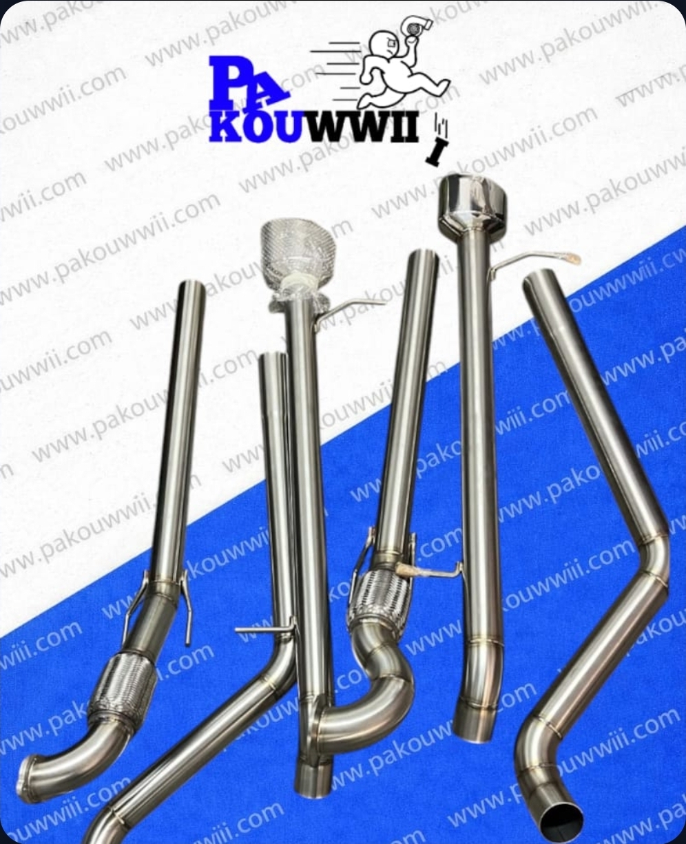 Ligne d’échappement Inox 63,5 mm – Sortie CUPRA XL – Seat Leon – VW Golf 4 – Audi A3 8L